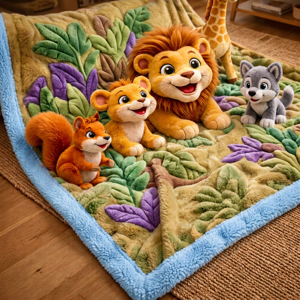 Super Warm and Adventurous 3D Plush Blanket
